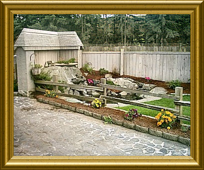 old shop entrance garden